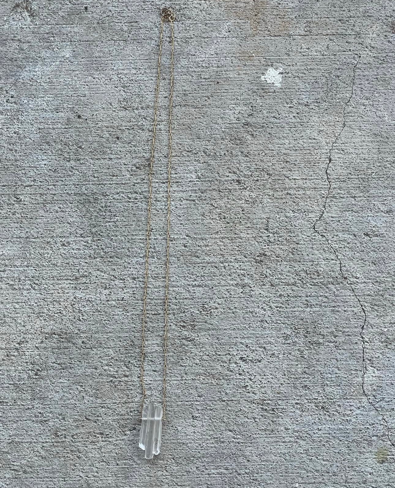 Raw Quartz Dainty Necklace